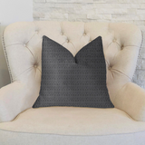 Milan Flare Black and Beige Luxury Throw Pillow