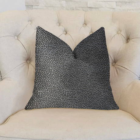 Eloquent Haze Silver Luxury Throw Pillow