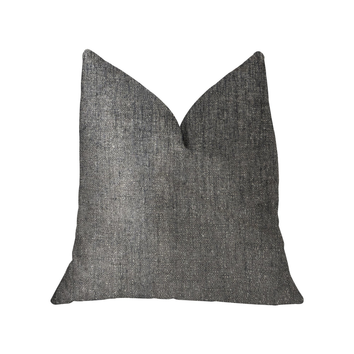 Cambridge Gray and Silver Luxury Throw Pillow