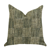 Foursquare Avenue in Green Tones Luxury Throw Pillow