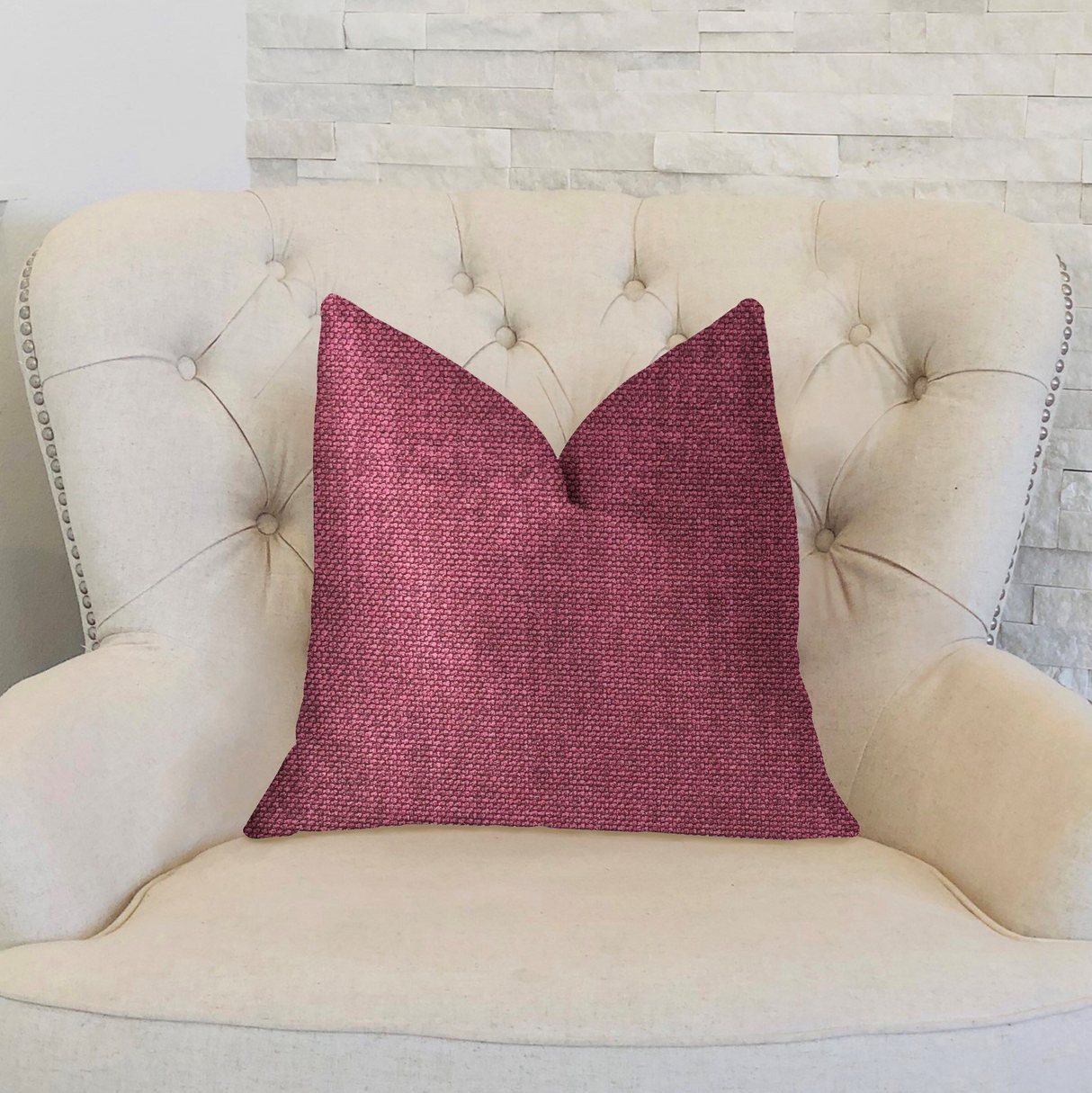 Plumptious Purple Luxury Throw Pillow