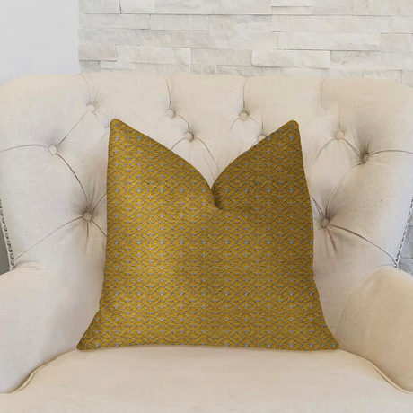 Golden Cleopatra Gold and Silver Luxury Throw Pillow