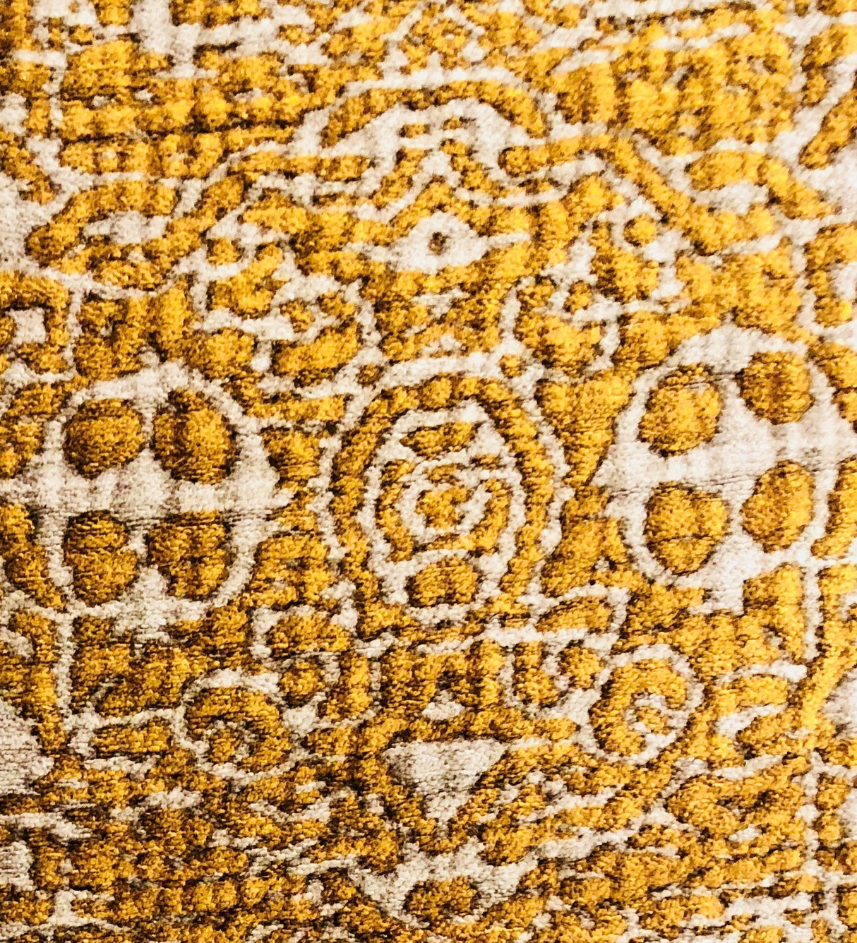 Golden Cosmo Textured Luxury Throw Pillow