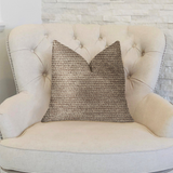 Classy Chic Ivory and Beige Luxury Throw Pillow