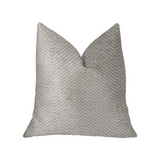 Plainville Beige Luxury Throw Pillow