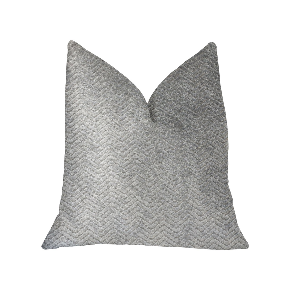 Silver Moon Gray and Silver Luxury Throw Pillow