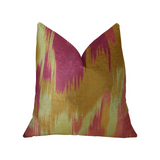 Electra Magenta Orange and Cream Handmade Luxury Pillow