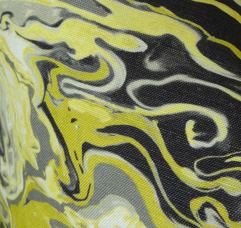 Marble Onyx Yellow Gray and Black Handmade Luxury Pillow