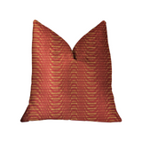 New Earth Ripple Red Luxury Throw Pillow