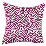 Oasis Waves Purple and Beige Luxury Throw Pillow