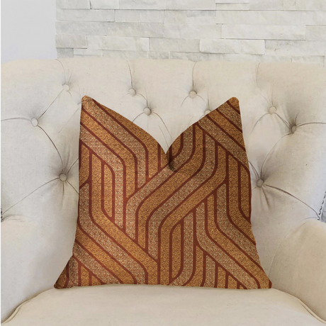 Twin Overpass Orange Luxury Throw Pillow