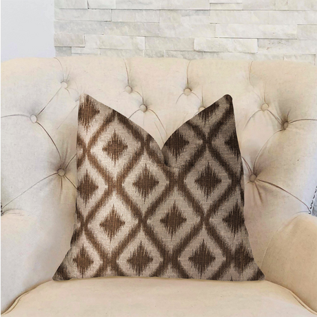 Casa Nova Brown Luxury Throw Pillow