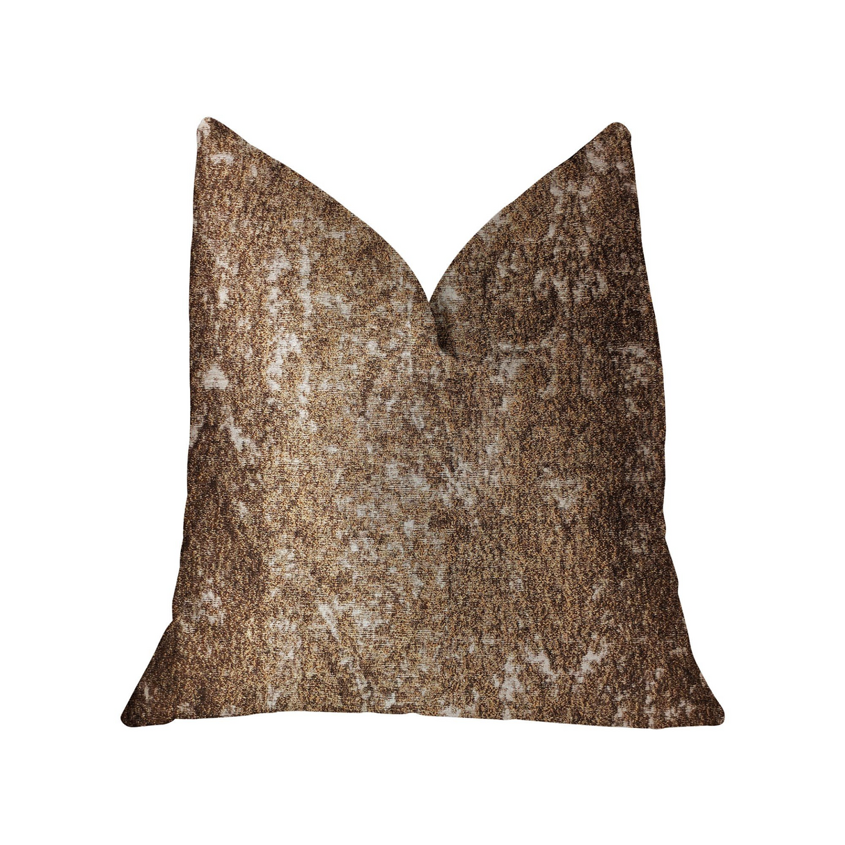 Chestnut Crush Brown Luxury Throw Pillow