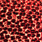 Crimson Cheetah Black and Red Luxury Throw Pillow