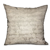 Silvered Rivulet Silver Solid Luxury Outdoor/Indoor Throw Pillow