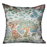 Wild Jungle Multi Animal motif Luxury Outdoor/Indoor Throw Pillow