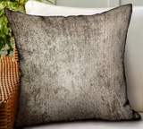 Harbor Sky Brown Solid Luxury Outdoor/Indoor Throw Pillow