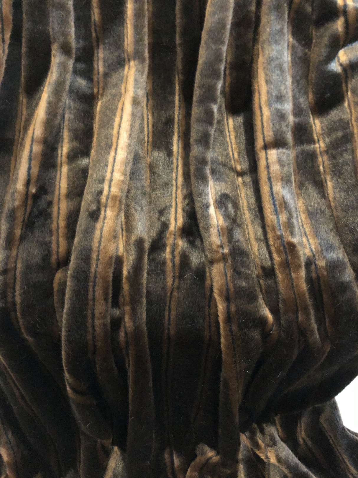 Fancy Brown Mink Handmade Luxury Throw