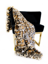 Plutus Brown  Tiger Faux Fur Luxury Throw Blanket