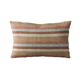 Plutus Brown Tracks Stripe Luxury Throw Pillow