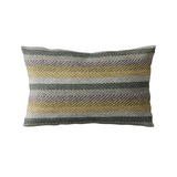 Plutus Blue Tracks Stripe Luxury Throw Pillow