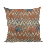 Plutus Multi-Color Wave Chevron Luxury Throw Pillow