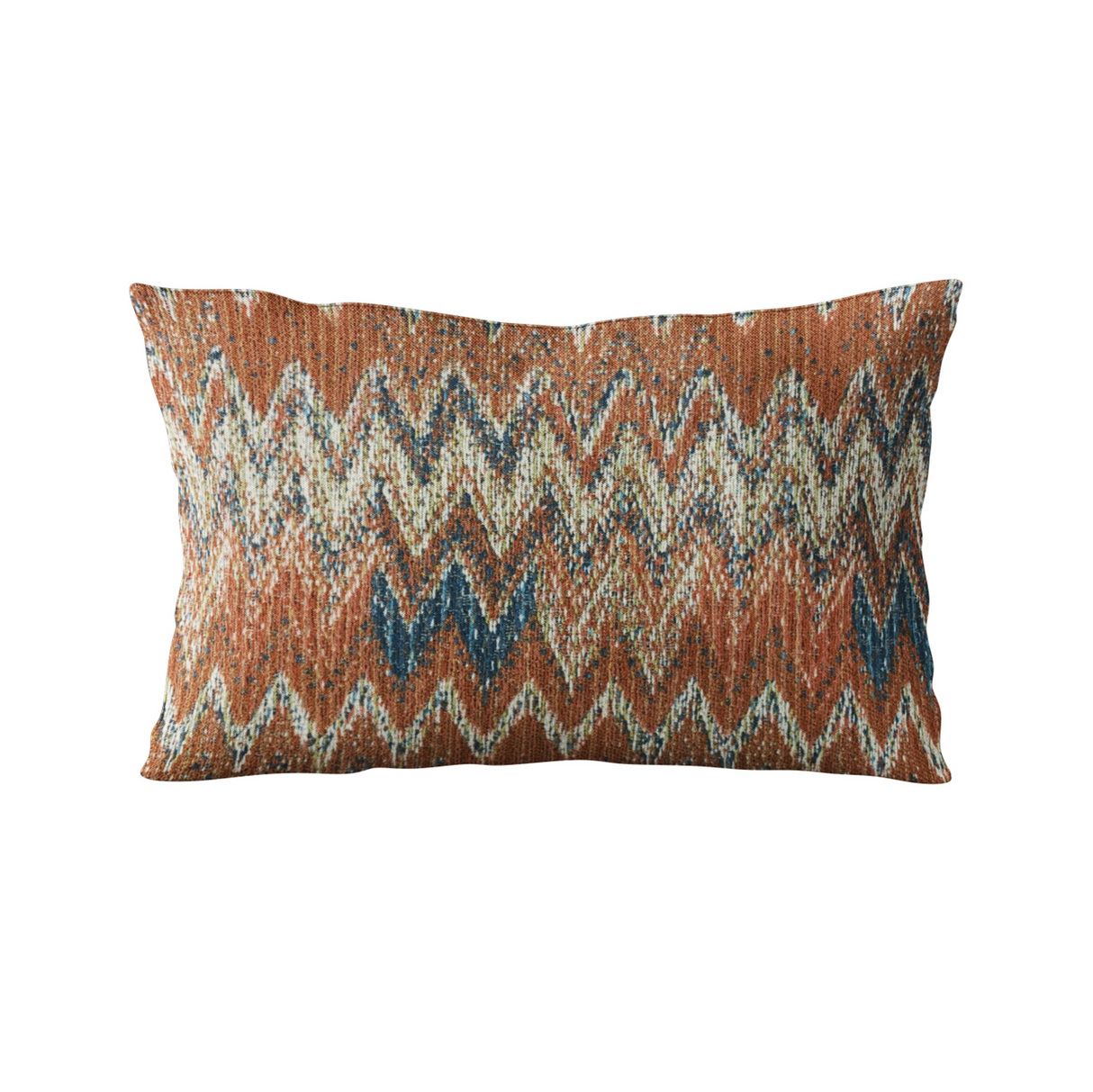 Plutus Multi-Color Wave Chevron Luxury Throw Pillow