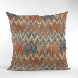 Plutus Multi-Color Wave Chevron Luxury Throw Pillow