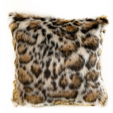 Plutus Brown Tiger Animal Faux Fur Luxury Throw Pillow