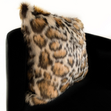 Plutus Brown Tiger Animal Faux Fur Luxury Throw Pillow