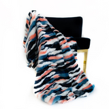 Plutus Black, Blue, Pink  Unicorn Faux Fur Luxury Throw Blanket