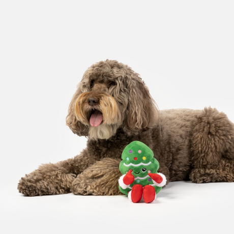 Christmas Tree Plush Dog Toy