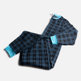 Matching Human Onesie - Plaid Blue