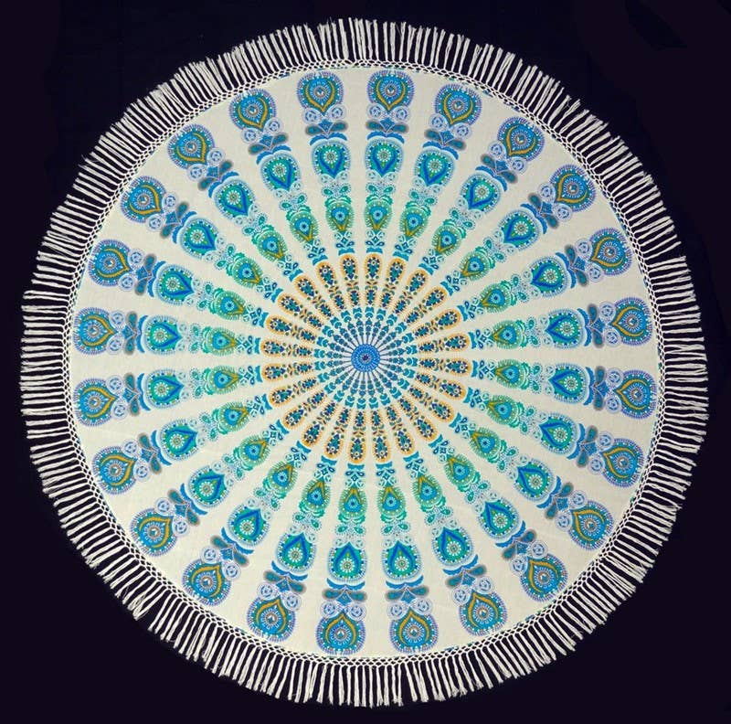 Boho Mandala Tapestry Table cloth wall cover beach Round blanket