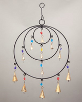 Triple Circle Chime with beads and bells