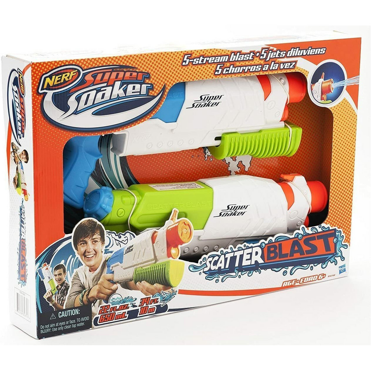 Nerf Super Soaker 5-Stream Scatter Blast (Pack of 2)