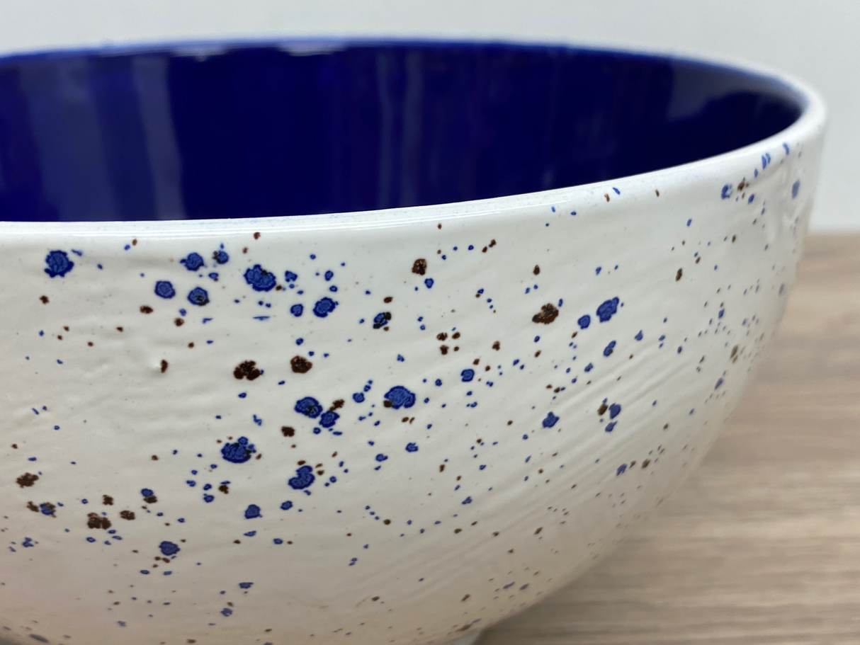 Ceramic Fruit Bowl Royal Blue