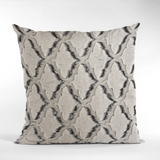 Plutus Brown Beige Diamond Animal Faux Fur Luxury Throw Pillow