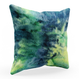 Plutus Green Yellow Blue Northern Lights Animal Faux Fur Luxury Throw Pillow