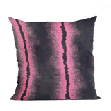 Plutus Fuchsia Black Fluffy Fields Animal Faux Fur Luxury Throw Pillow