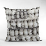 Plutus Off White Sherpa Animal Faux Fur Luxury Throw Pillow