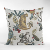 Plutus Multi-Color Jungle Animal Faux Fur Luxury Throw Pillow