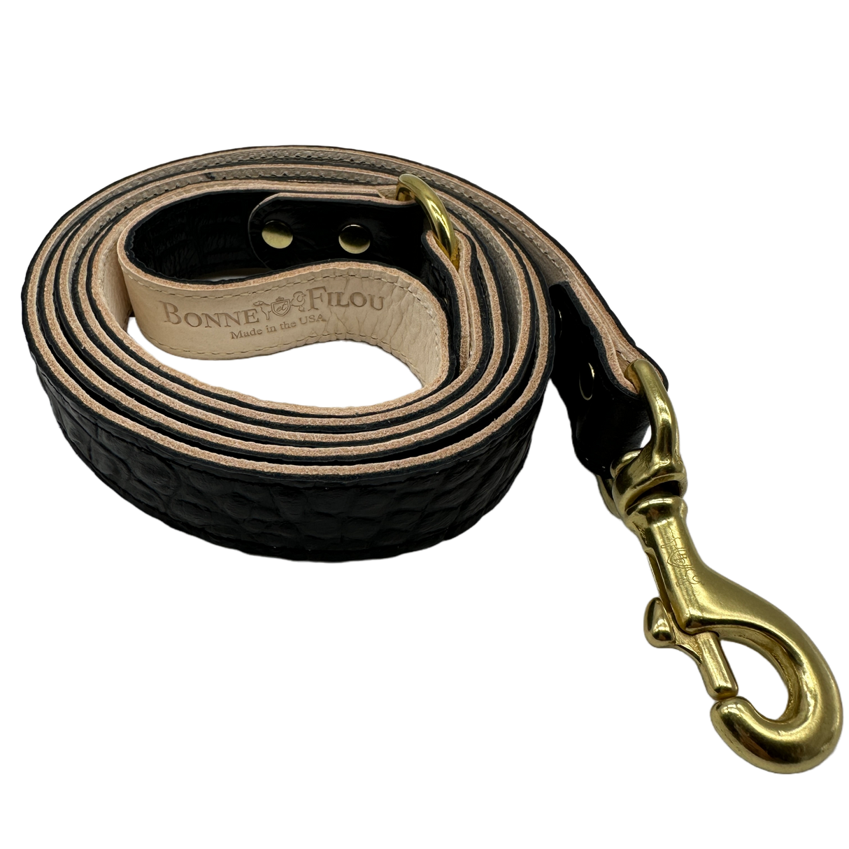 Croc Leather Dog Leashes