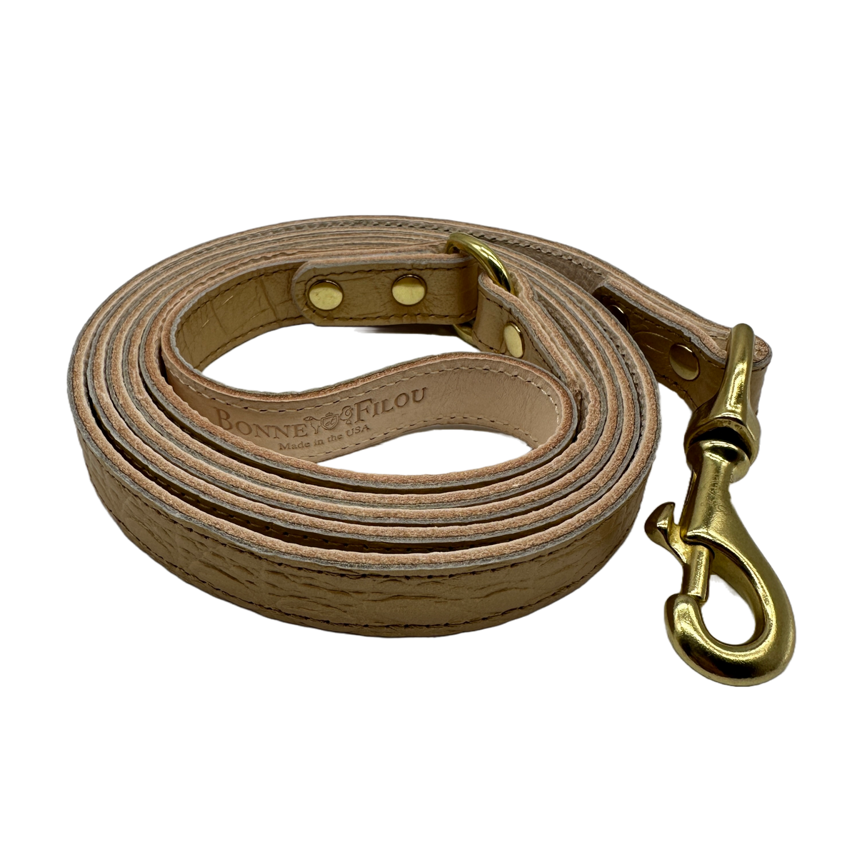 Croc Leather Dog Leashes