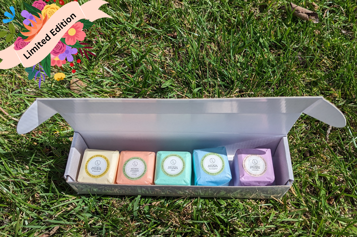 Spring Unisex Shower Steamers, Gift Set of big fizzies - Buy 12 get 15!! 3 FREE steamers!!!