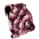 Plutus Rose Fureal Faux Fur Luxury Throw Blanket