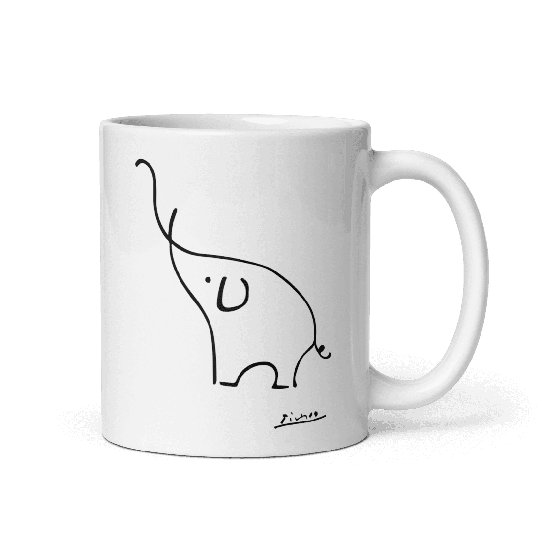 Pablo Picasso Elephant Sketch Artwork Mug