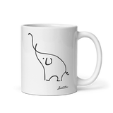 Pablo Picasso Elephant Sketch Artwork Mug