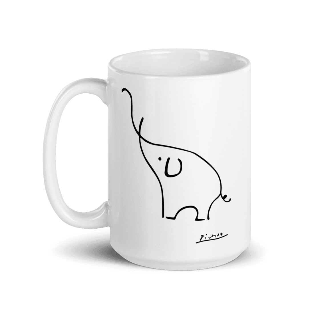 Pablo Picasso Elephant Sketch Artwork Mug