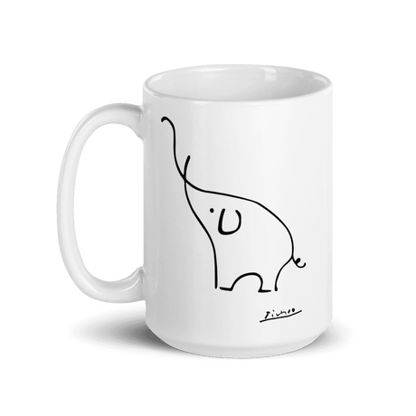 Pablo Picasso Elephant Sketch Artwork Mug